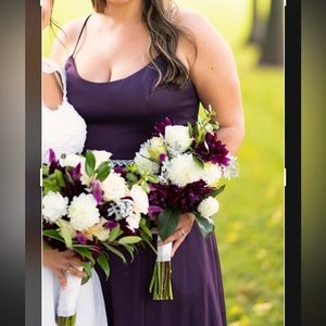 Purple, David’s bridal dress, size 14